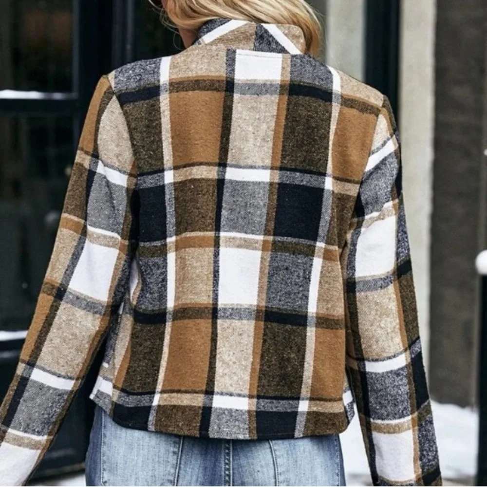 New plaid open front jacket - Picture 6 of 6